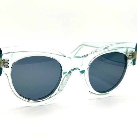 NEW CELINE CL40008I 86V Crystal Powder Blue/Blue Sunglasses 48mm - Picture 4 of 9